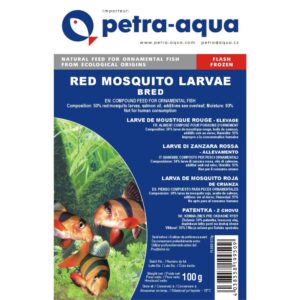 Mražené krmivo RED MOSQUITO LARVE Patentka červená komáří larva