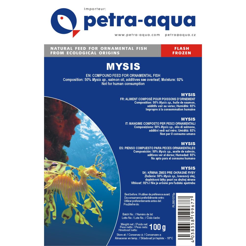 Mražené krmivo MYSIS 100g