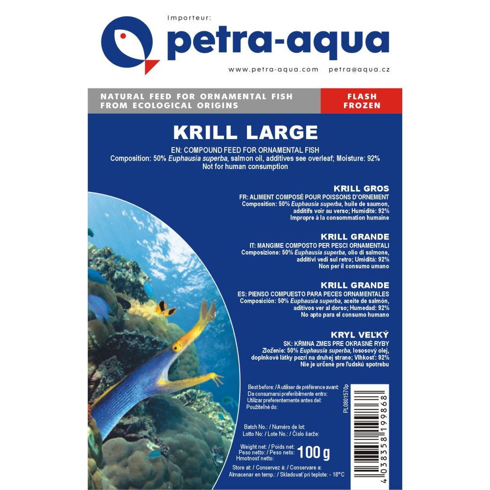 Mražené krmivo KRILL velký 100g